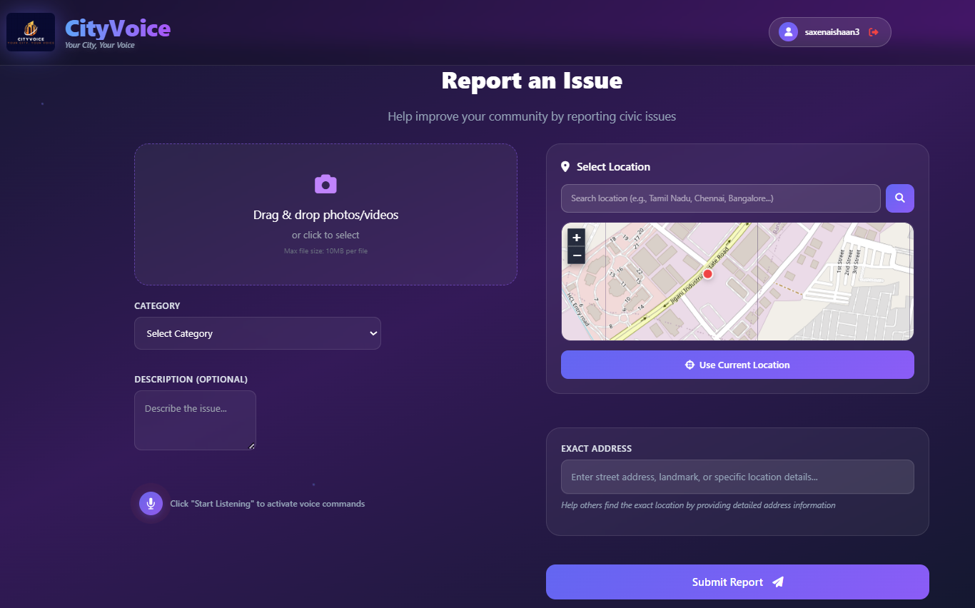 CityVoice Platform Preview